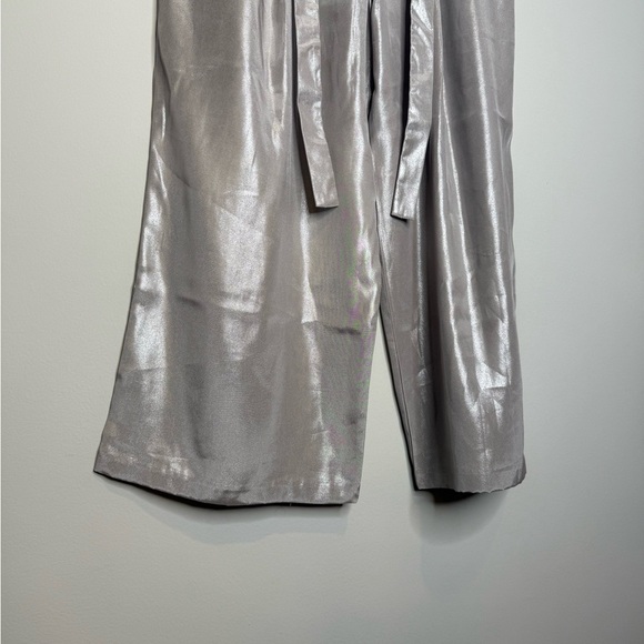 Zara wide leg metallic pant - Picture 3 of 6
